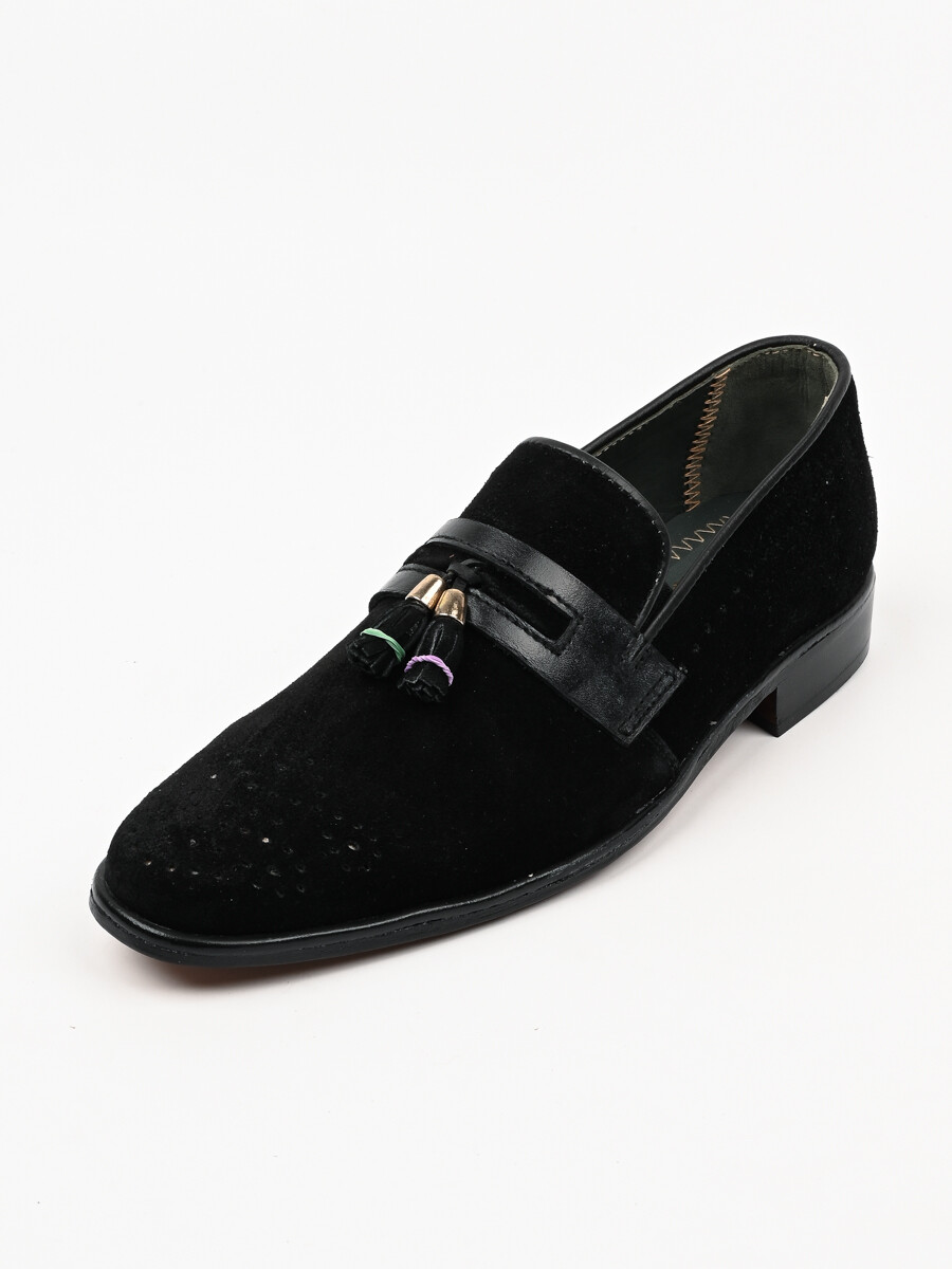 Premium & Classic Suede Leather Men's Black Shoes