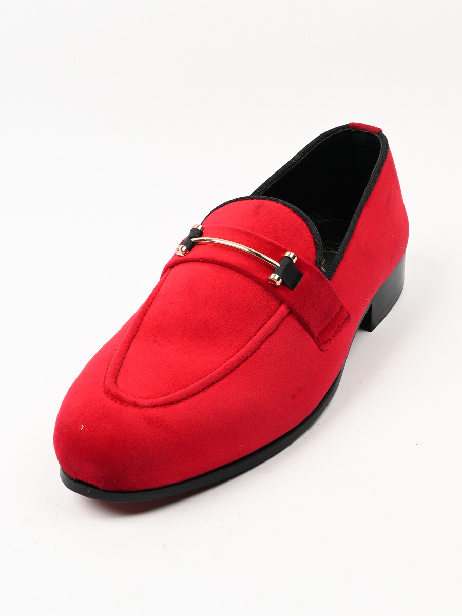 TA Premium & Classic Men's Suede Red Leather Shoes