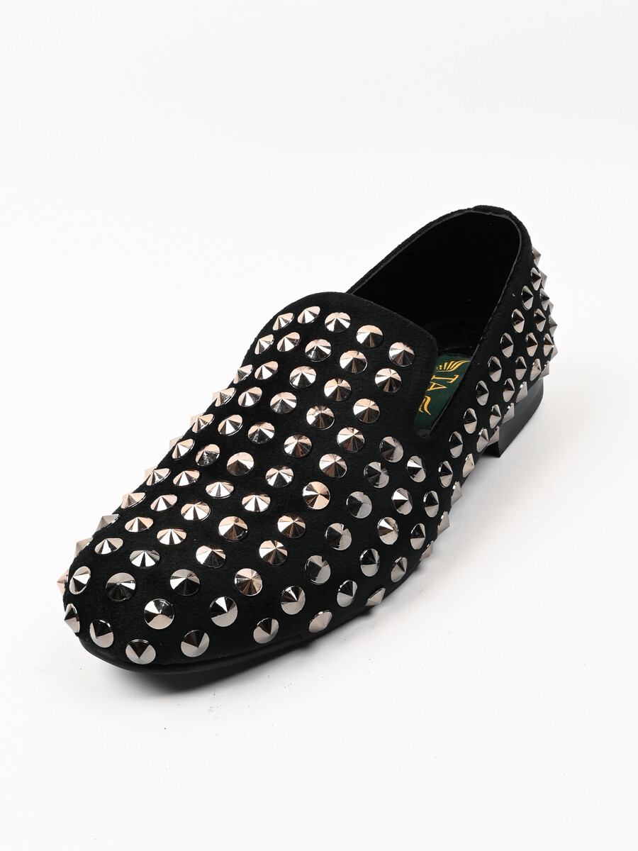 TA Premium & Classic Men's Suede Charcoal Black Leather Shoes