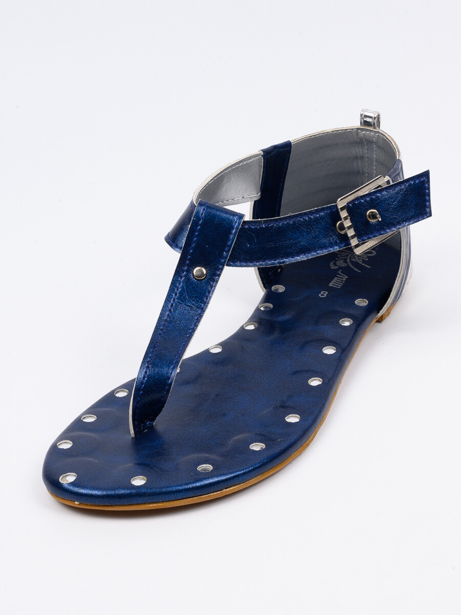 Women Blue Ankle Strap Sandal