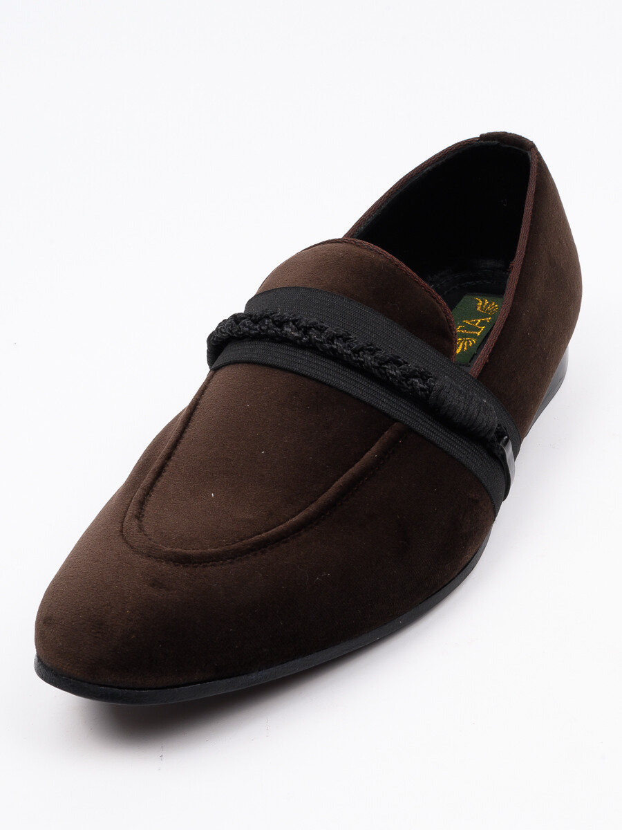 Men Brown Leather Loafers