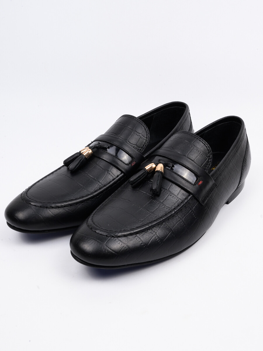 Men Black Classic Tasseled Formal Shoes
