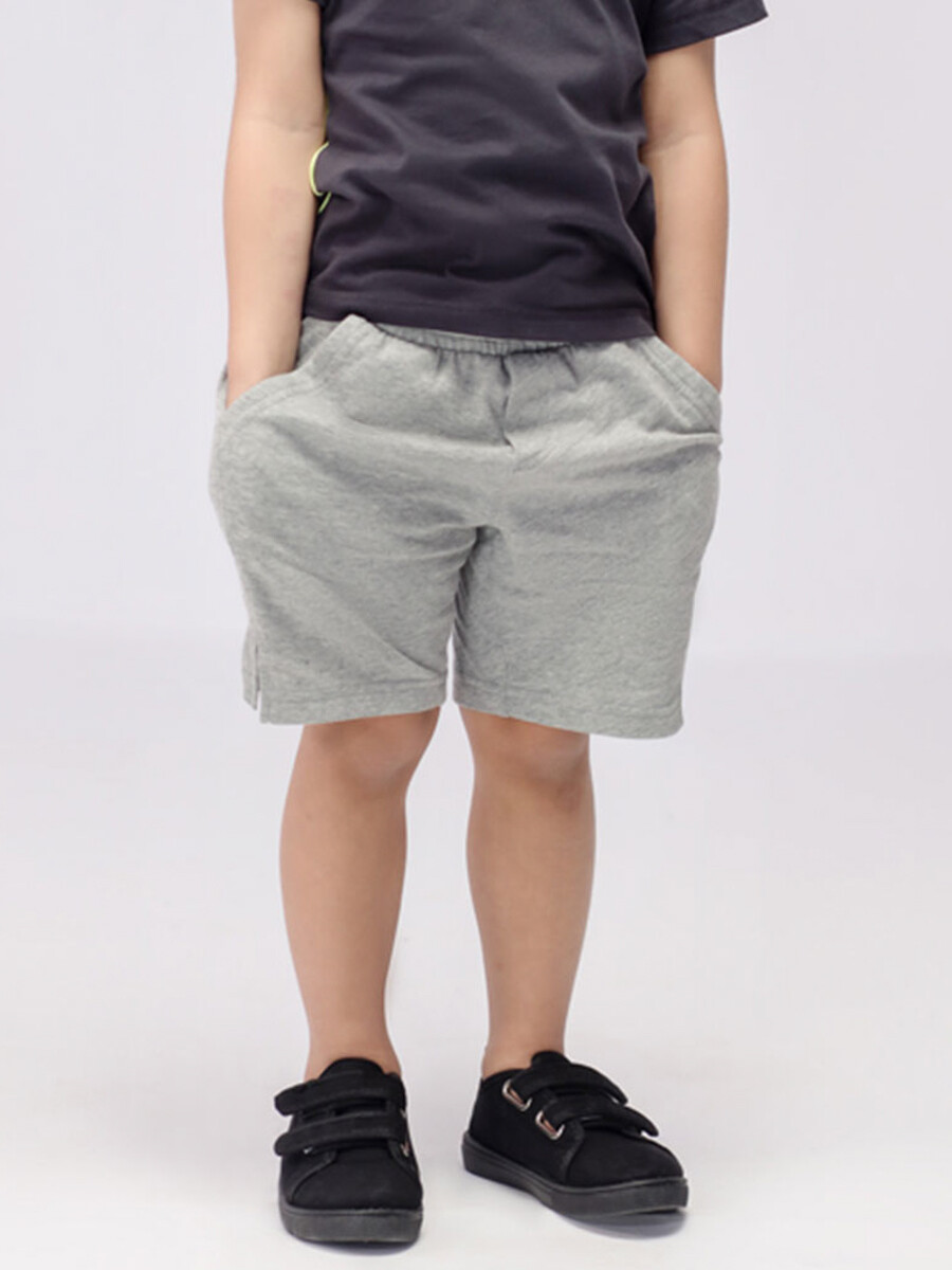Boys' Grey Heather Basic Shorts