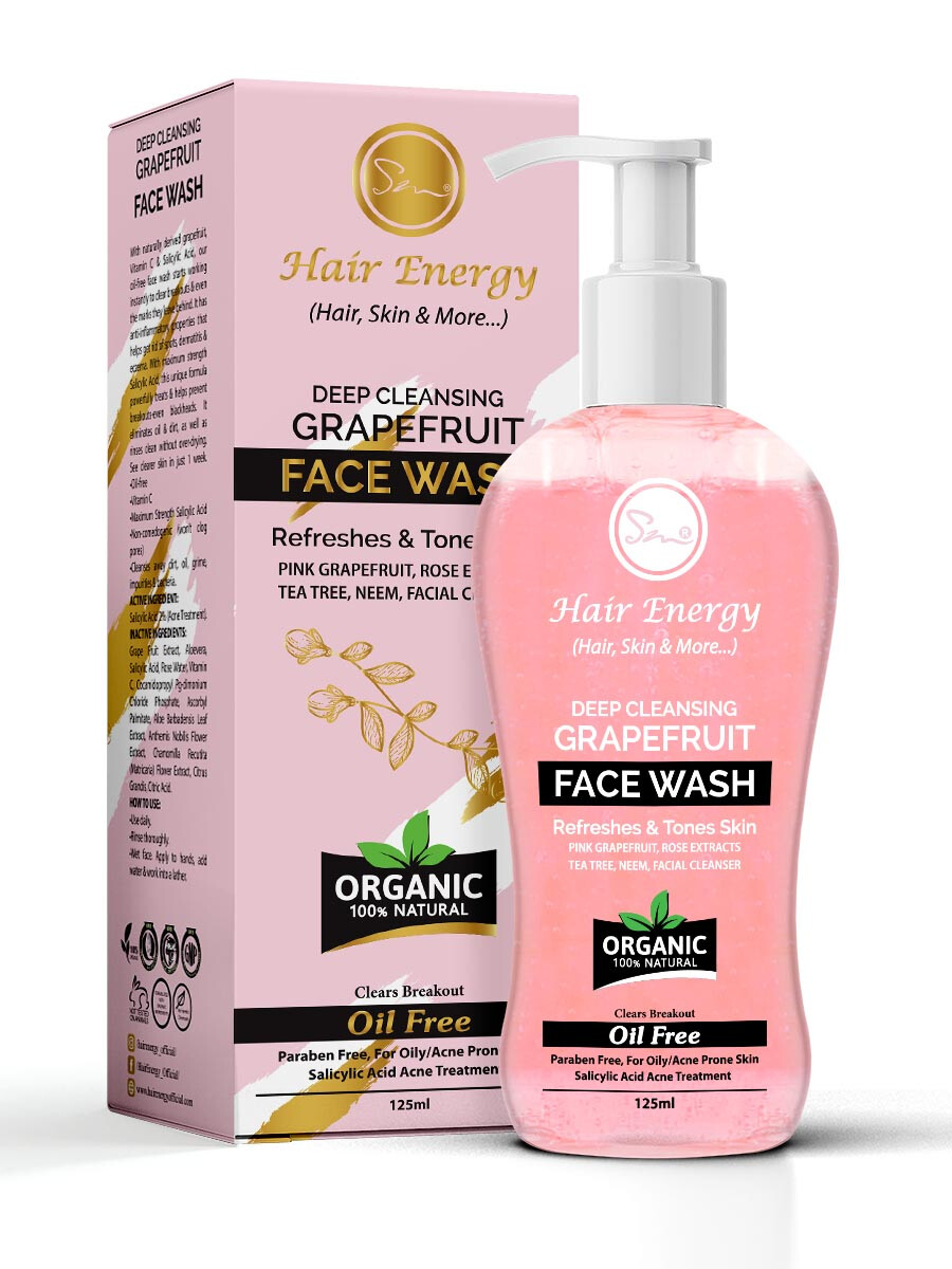 Deep Cleansing Grapefruit Face Wash (FOR OILY SKIN,ACNE ,BLACKKHEADS )