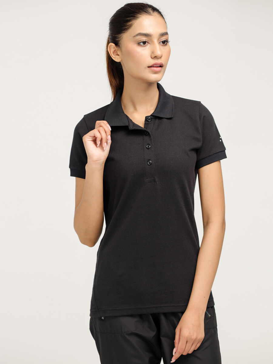 Women's Black B-Fit Quick Dry Polo