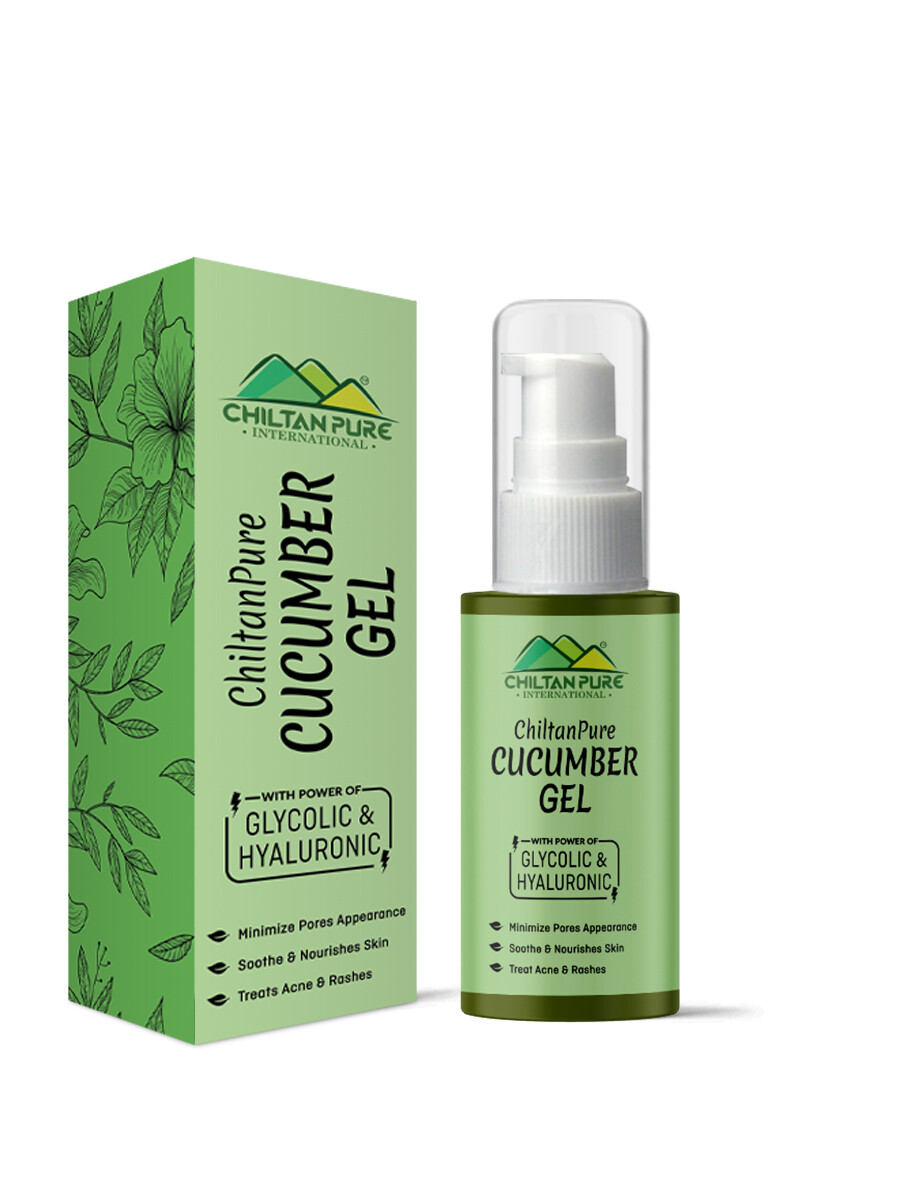 Cucumber Gel – With Activated Hyaluronic, Glycolic Acid & Soothes Skin