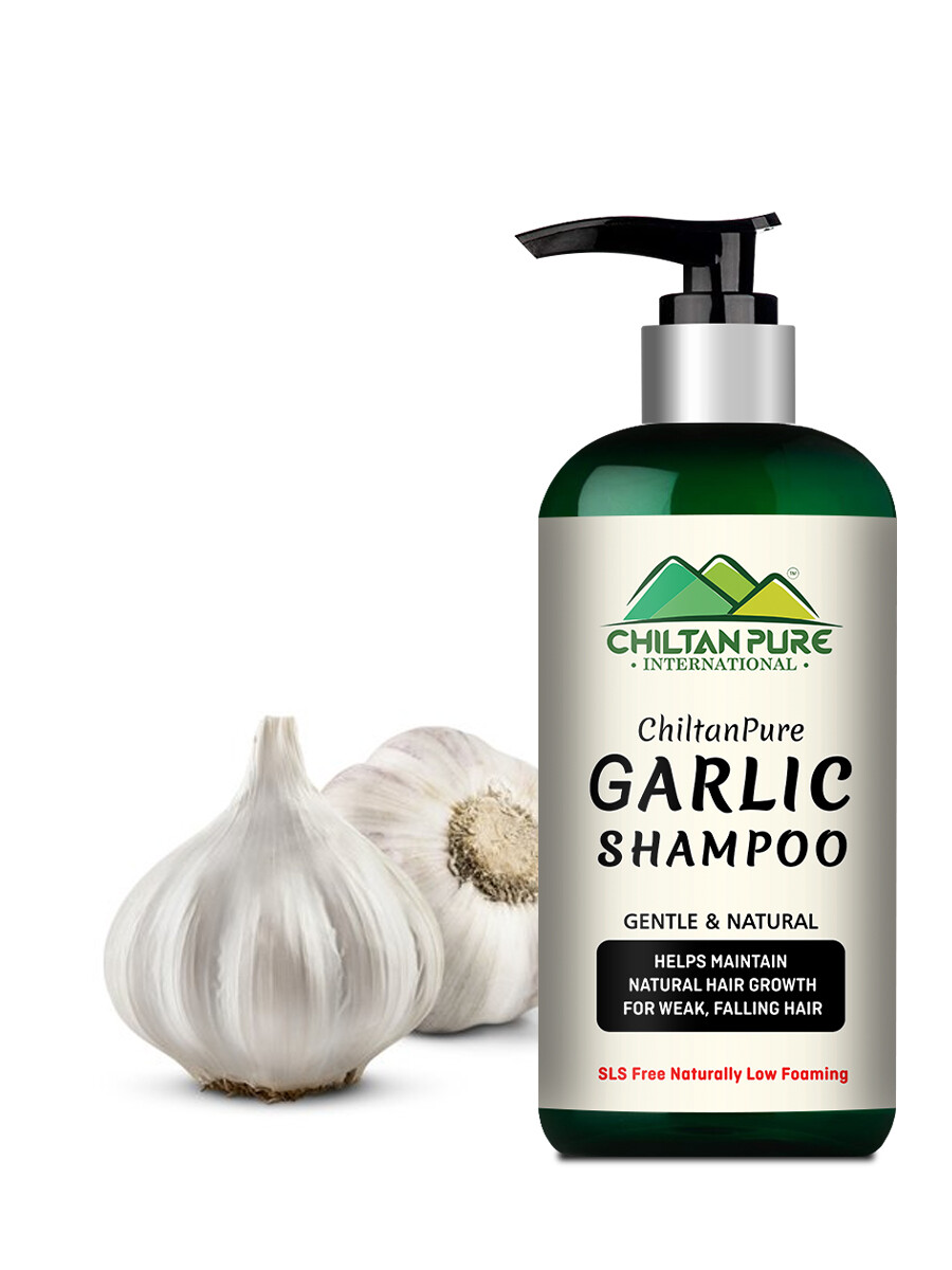 Buy Chiltan Pure Garlic Shampoo – Enhance Hair Growth, Prevent Dandruff,  Gives Shine to Hair & Repair Split Ends CP-011-CYC-1164-B 