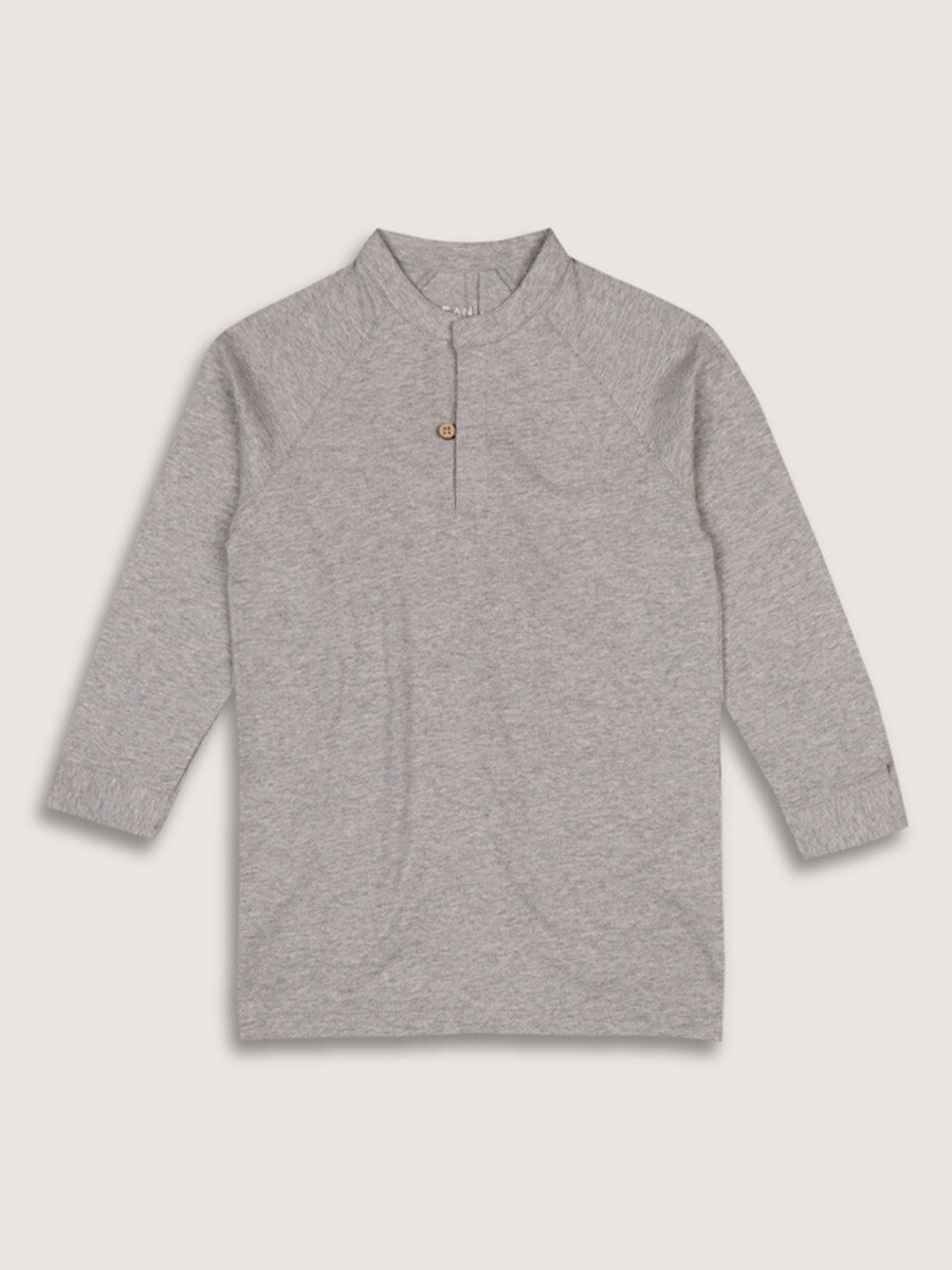 Boys' Grey Raglan Tunic Shirt