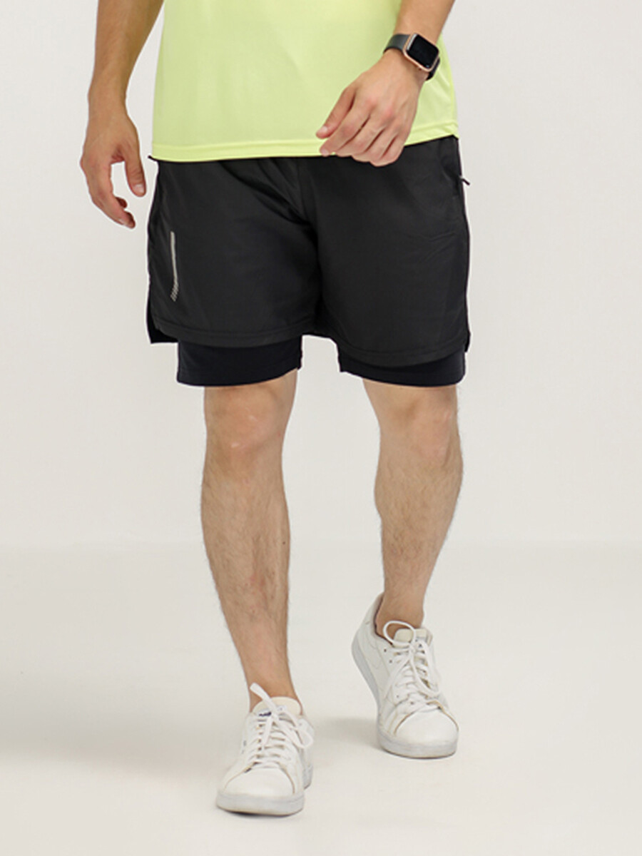 Men's Black B-Fit Runner Shorts