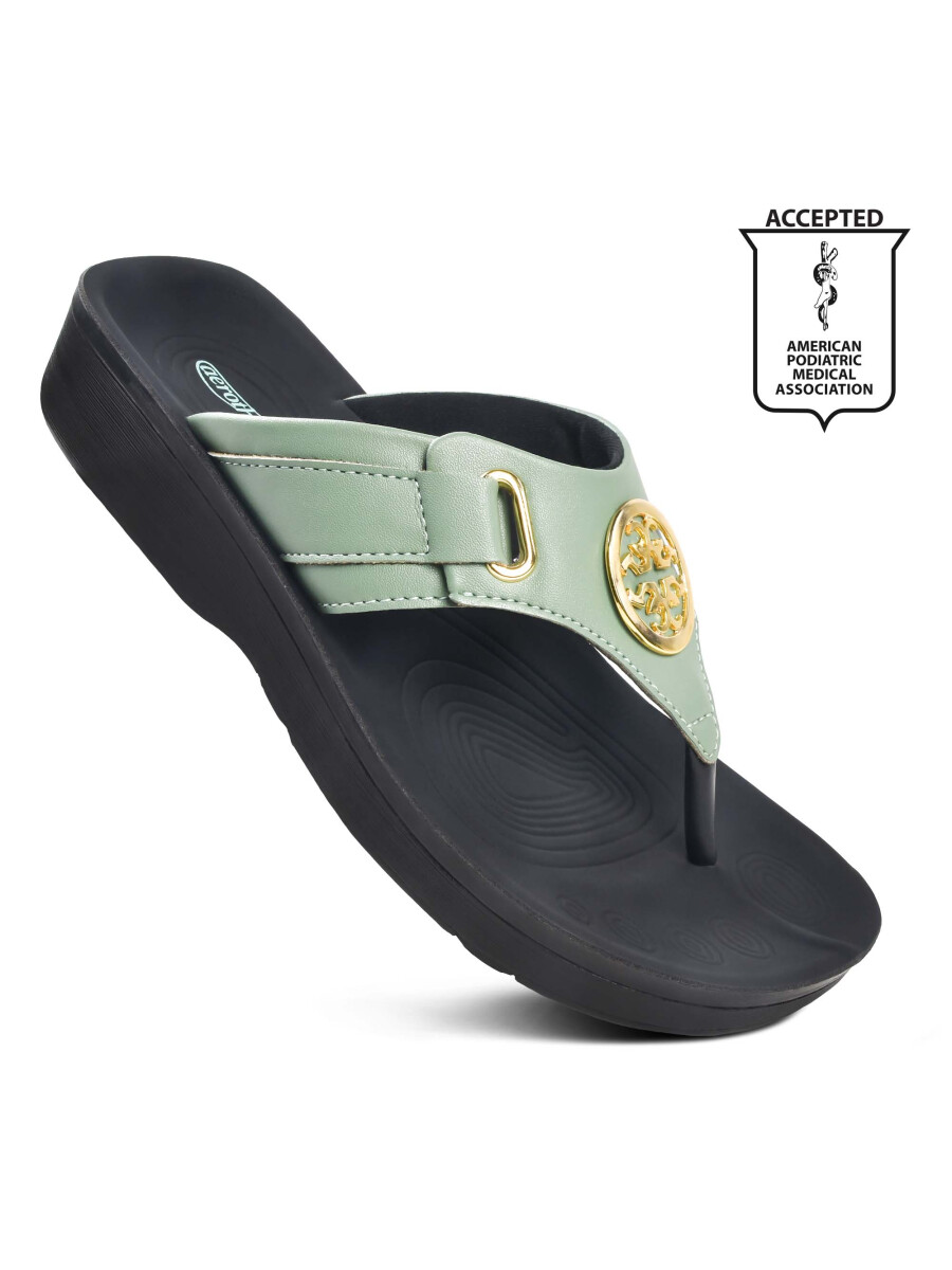 Green Hazel Women Thong Sandals