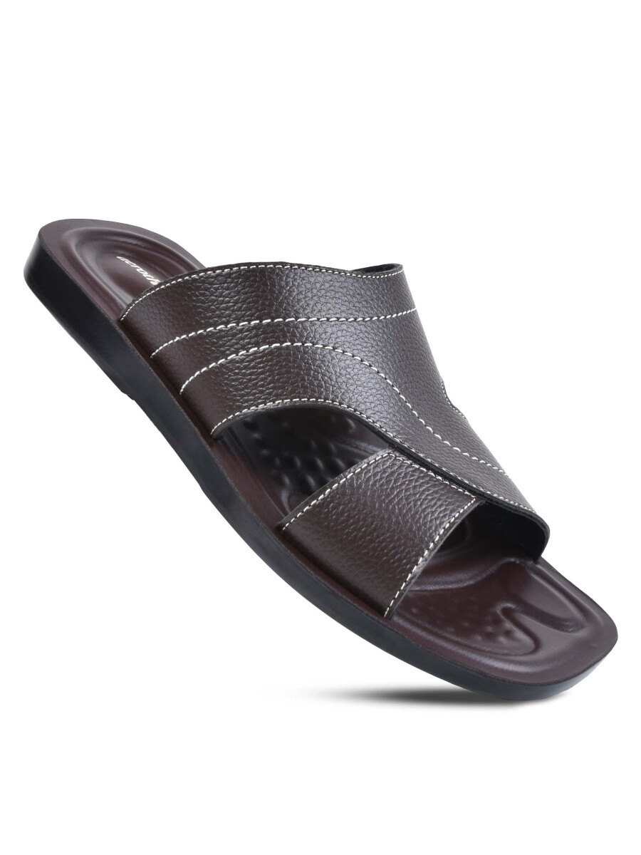 Croad Brown Men's Soft Stylish Slippers