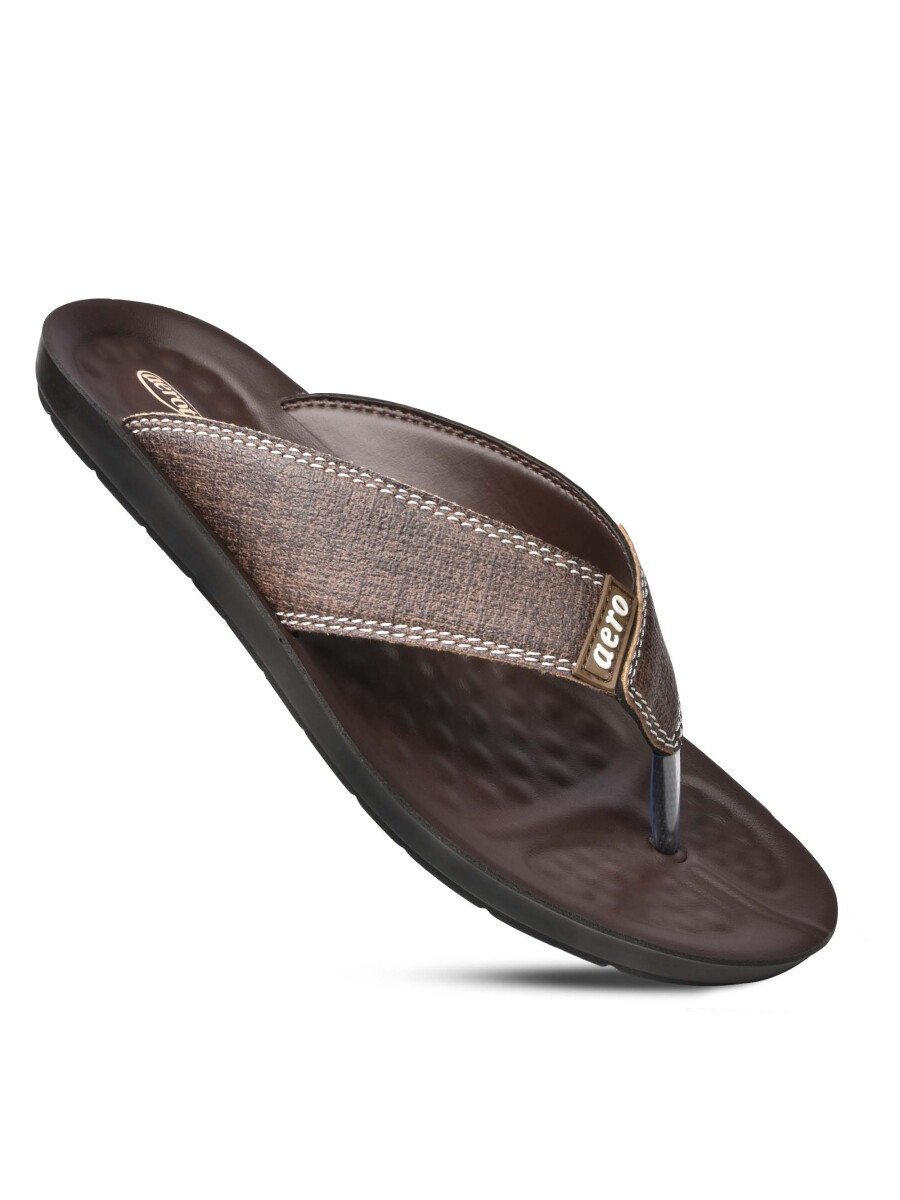 Gents Brown Casual Chappal