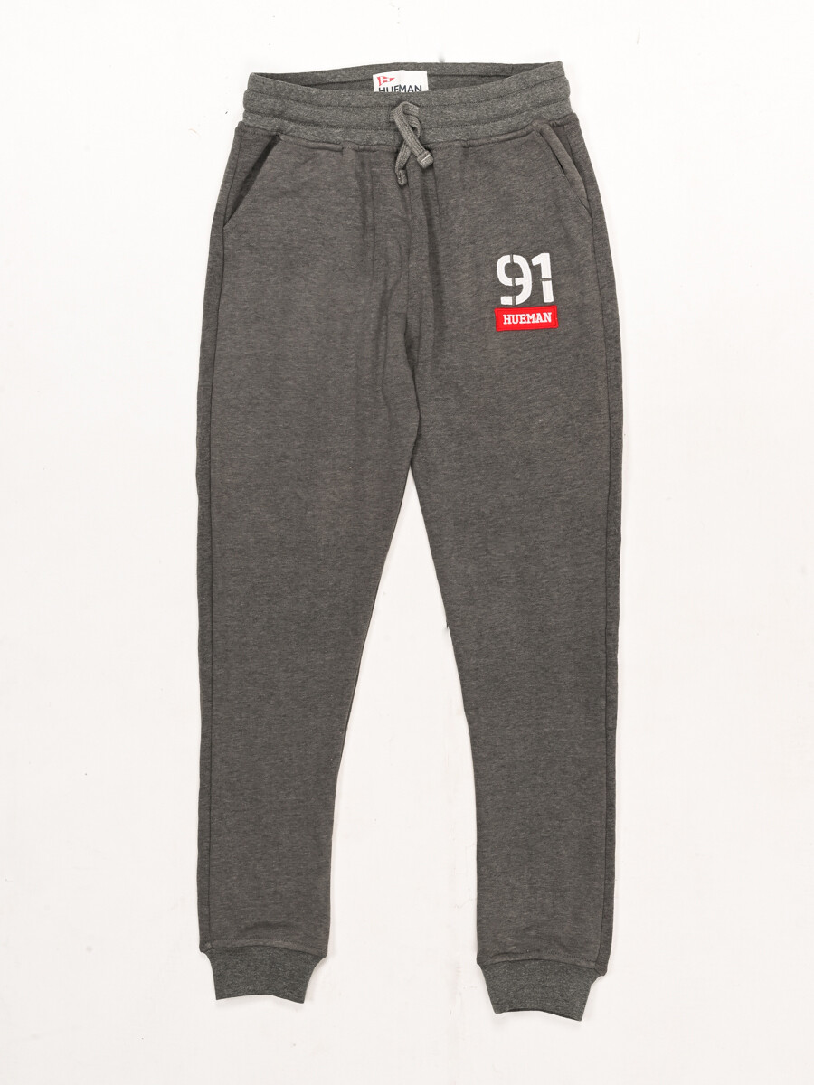 Big Boy Grey Slim Fit Terry Jogger Trousers