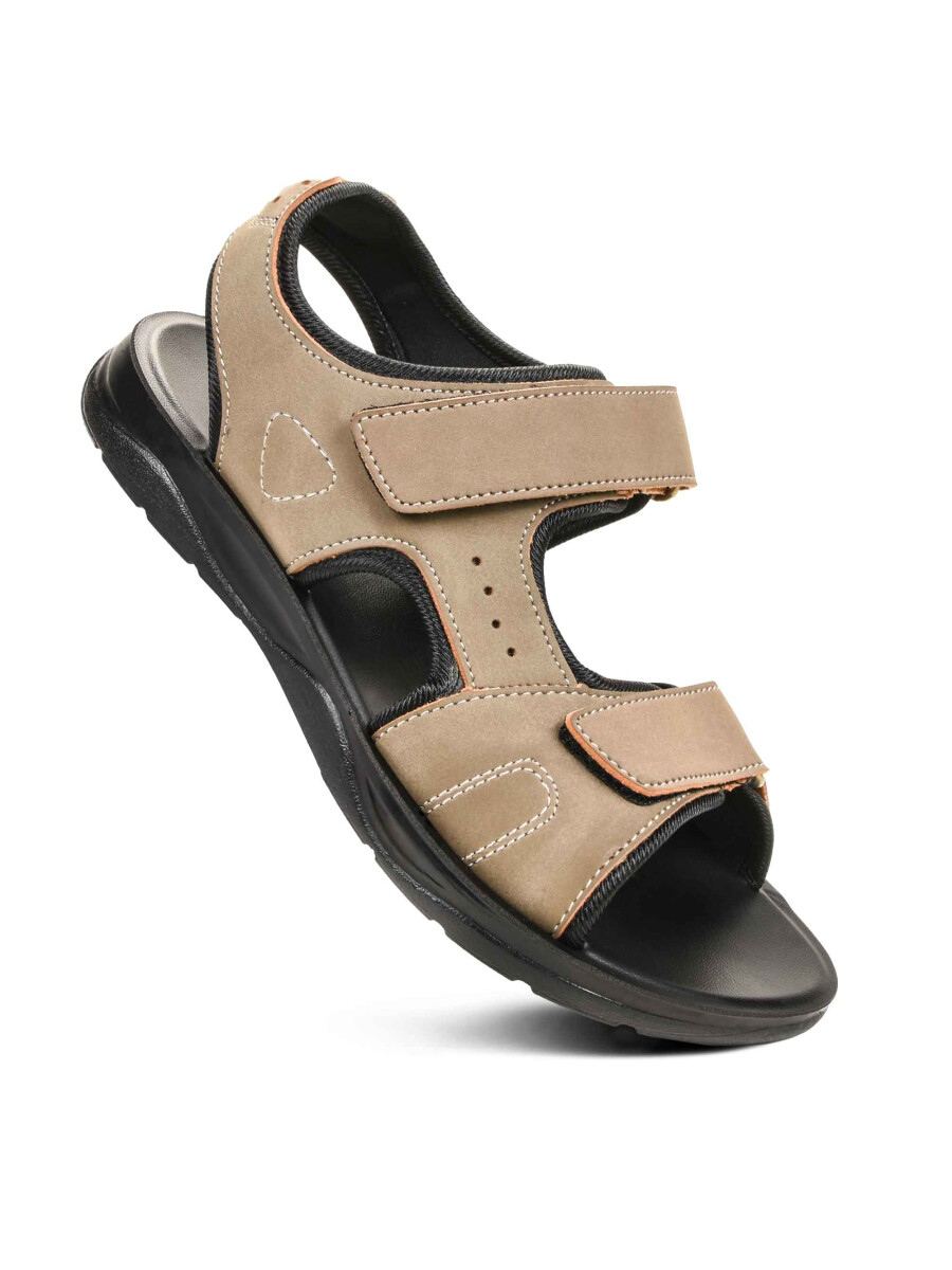 Men’s Khaki Adjustable Strappy Sling back Sandals