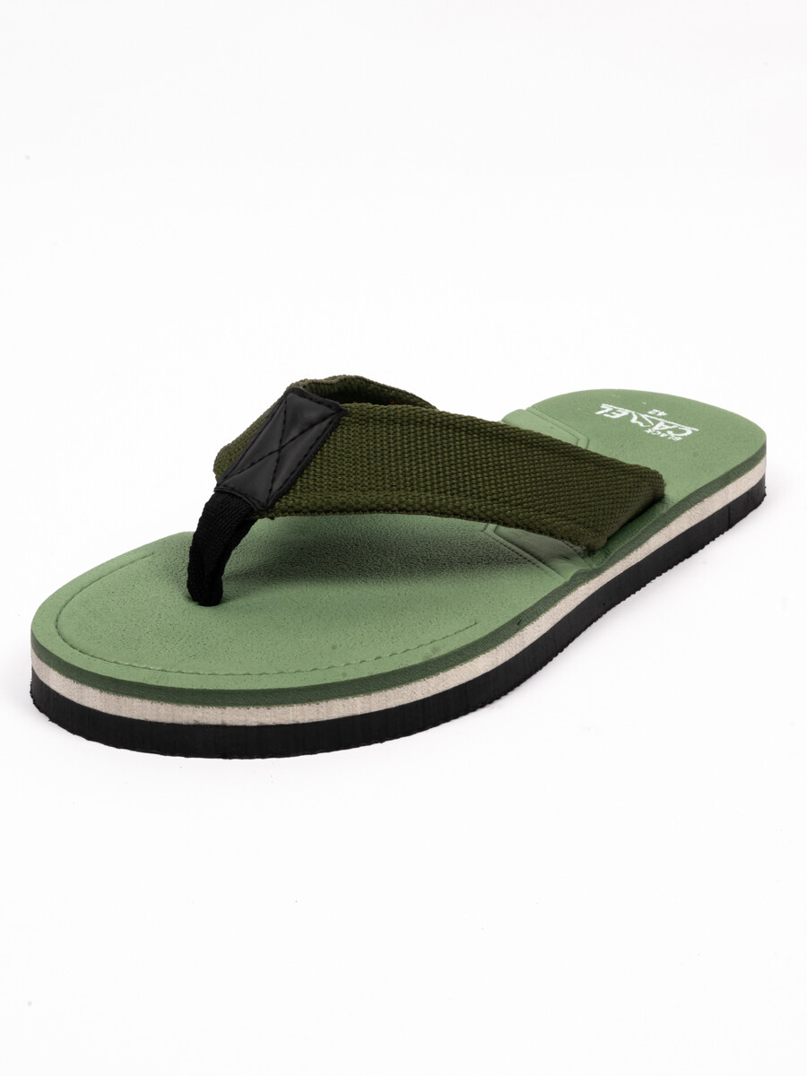 Men Green Flip Flops Slippers