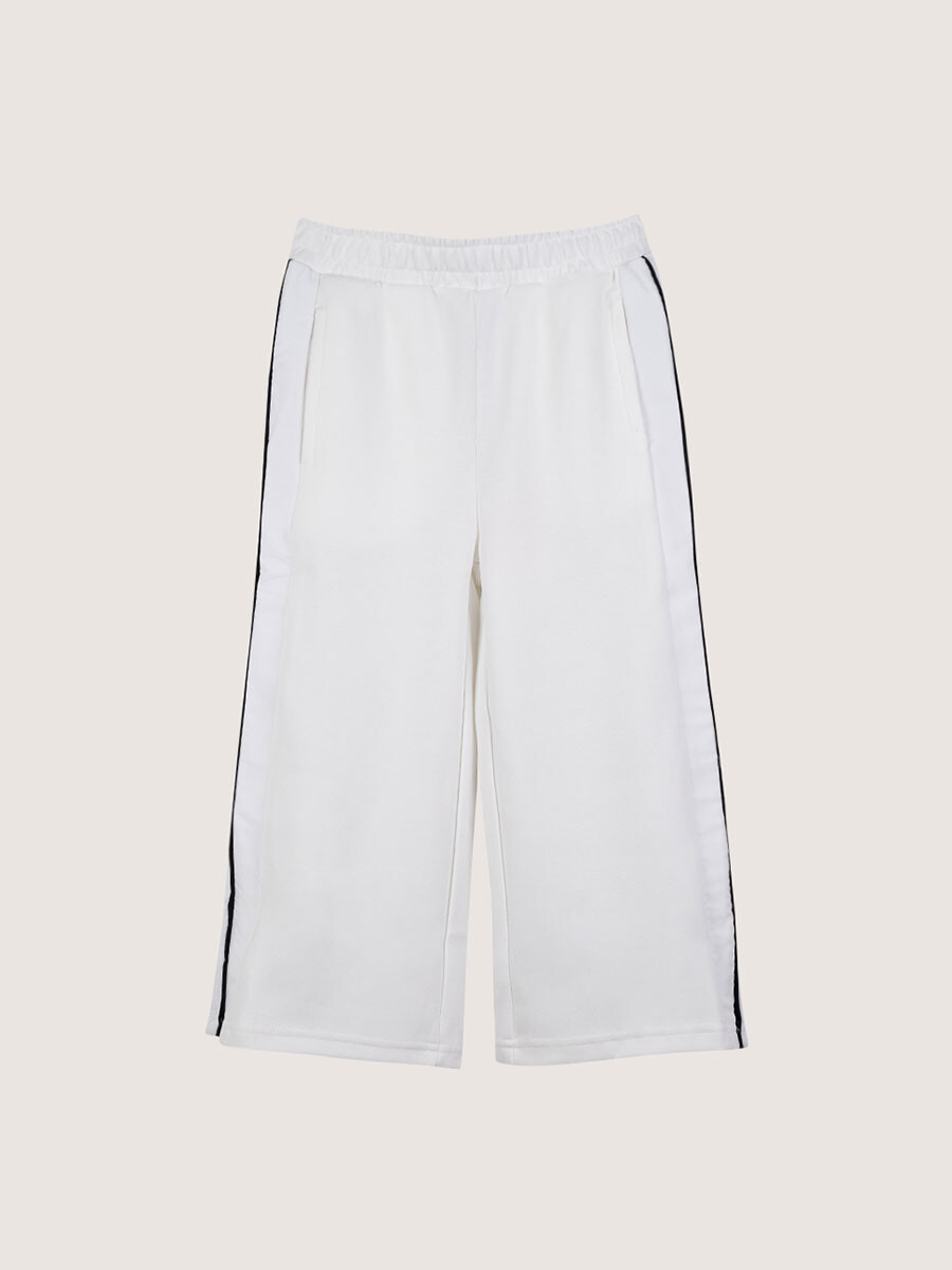 Girls' White Tech Spacer Flare Pants
