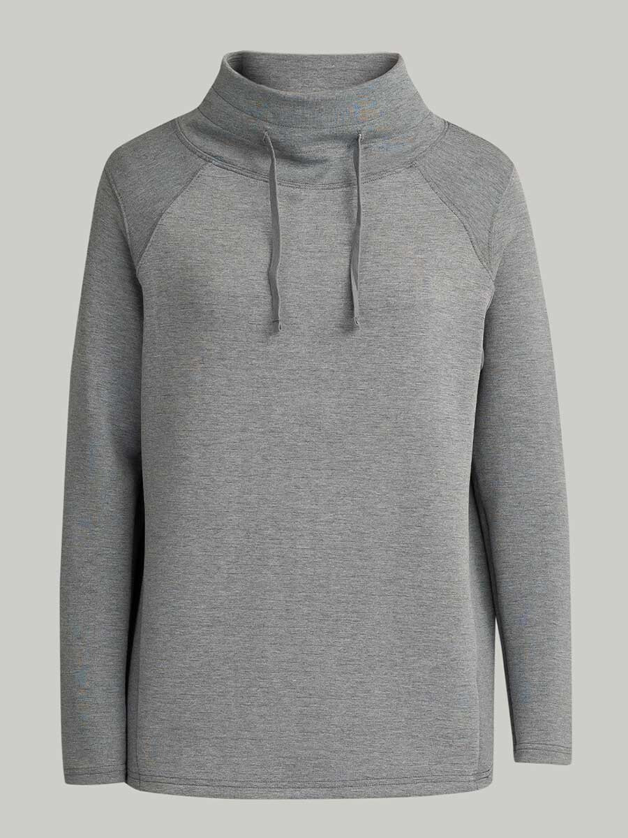 Women's Grey Heather Luxe Stretch Pullover
