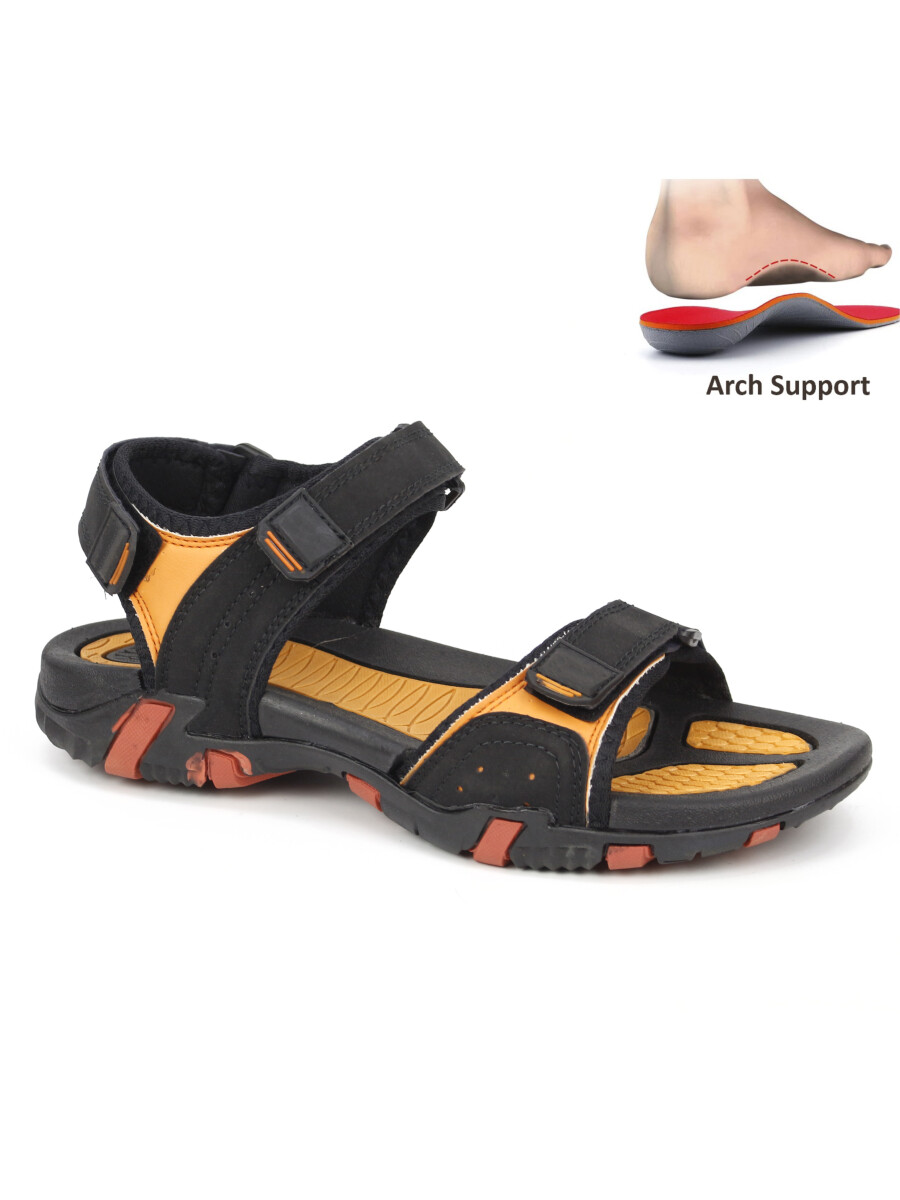 Men's Black Imported Sandals