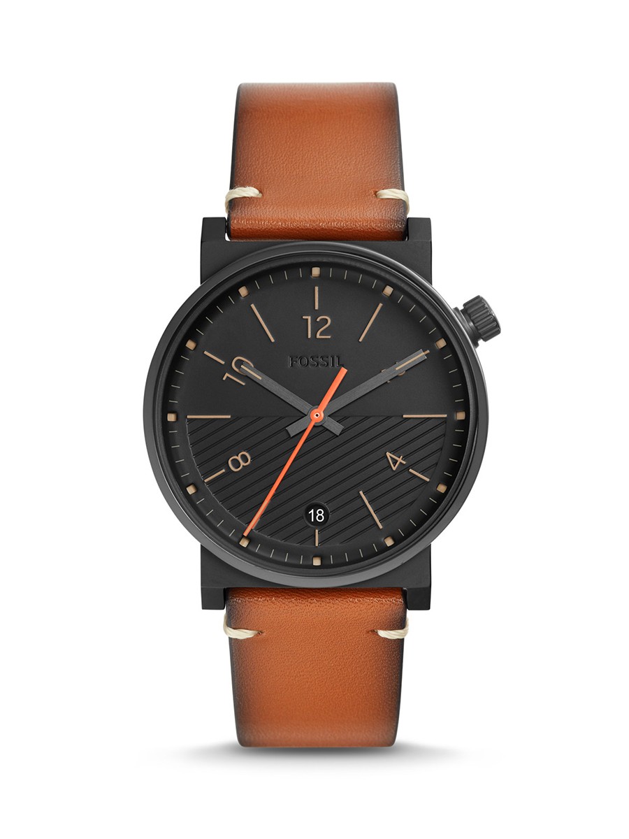 Fossil Barstow Three-Hand Luggage Leather Men Watch
