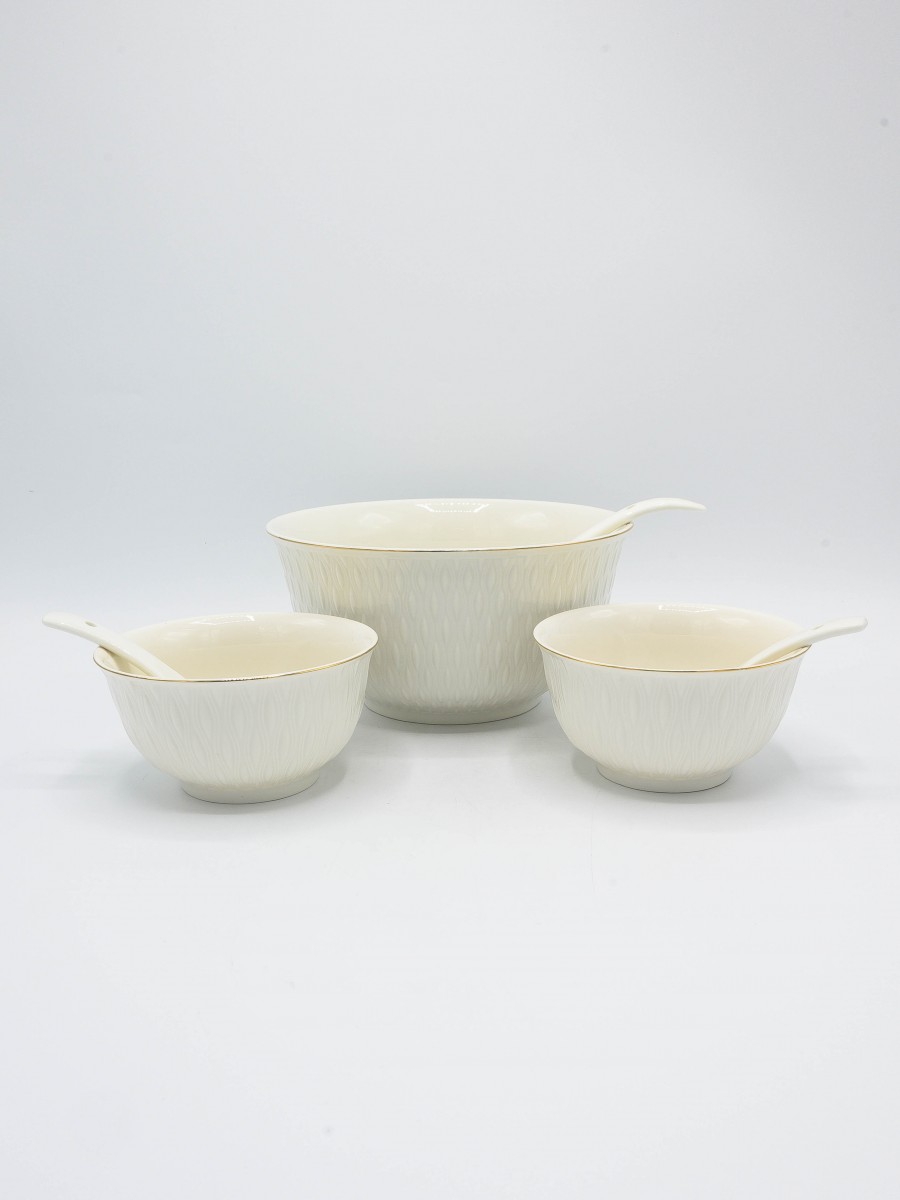 Golden Line Soup Set Ceramics 14Pcs