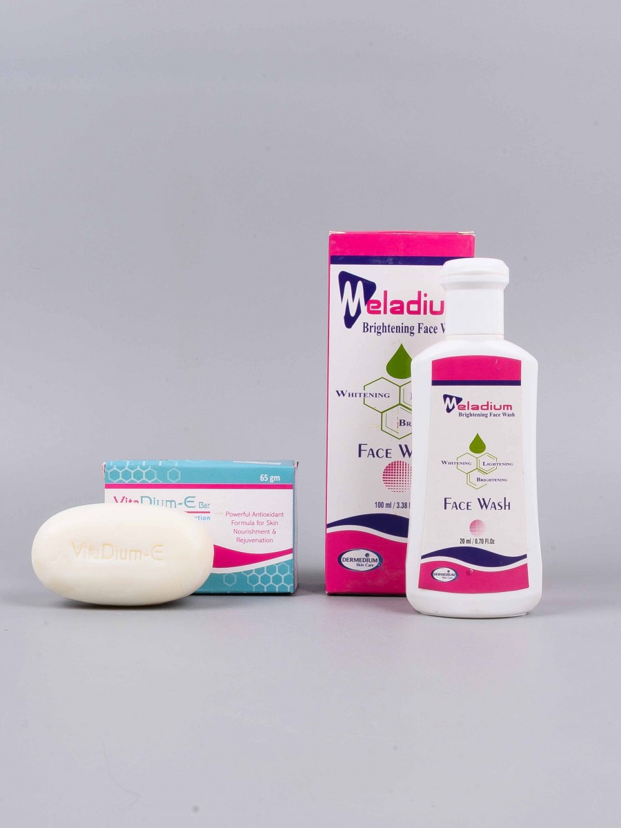 Meladium Brightening Face Wash & Skin Cleansing Soap