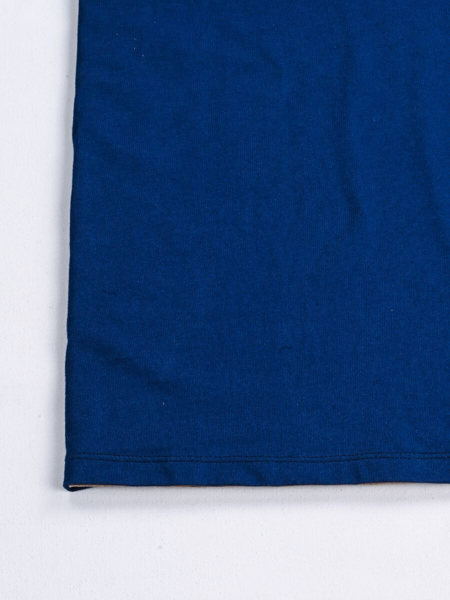 Buy Ellegal Blue Sf Applique Blue Cotton Tee Shirt for Men