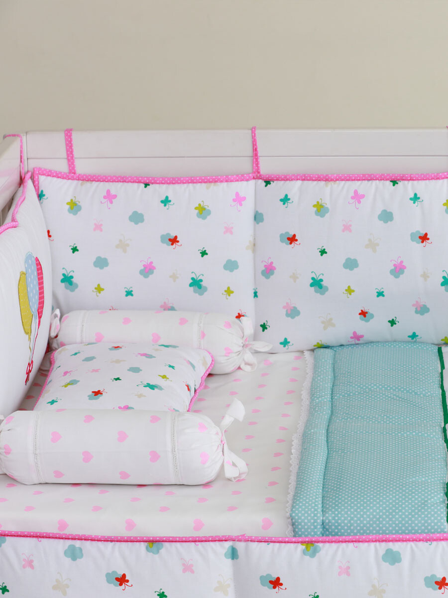 Buy SEJ Up & Away 9 Piece Baby Cot Bedding Sets Lalaland.pk