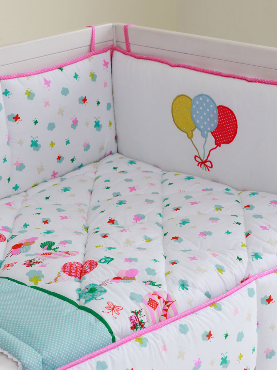 Buy SEJ Up & Away 9 Piece Baby Cot Bedding Sets Lalaland.pk