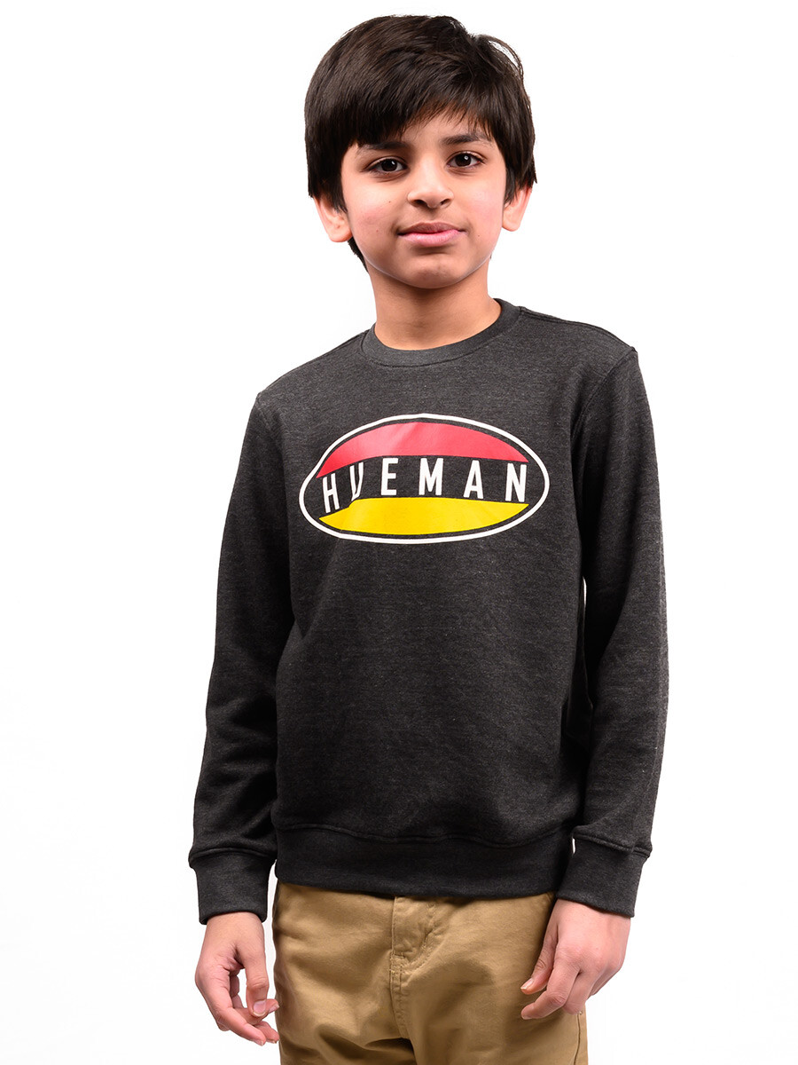 Little Boy Charcoal Terry Sweatshirt