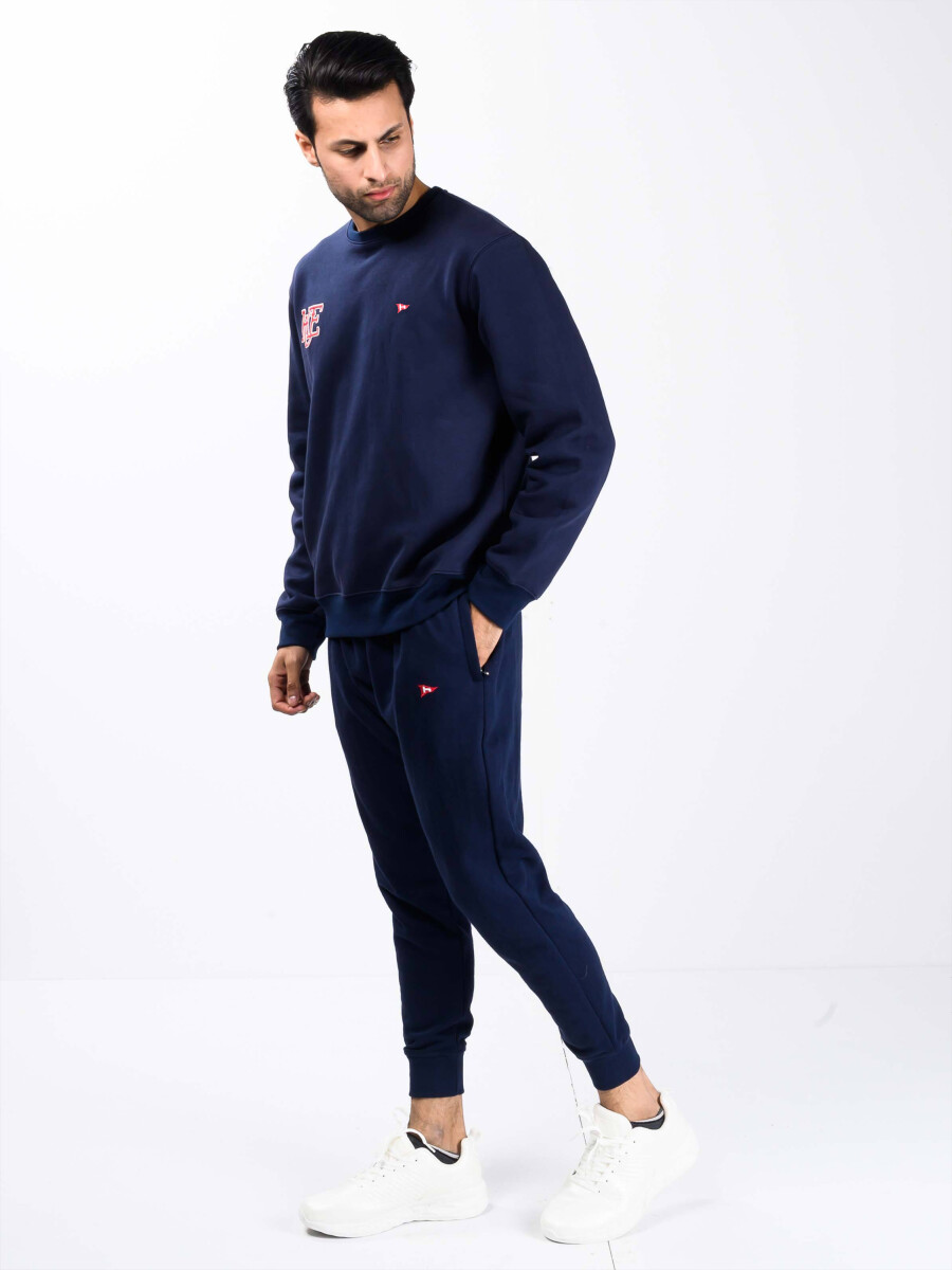 Buy Hueman Men Navy Blue Sweatsuit Style5602314705620 Lalaland.pk