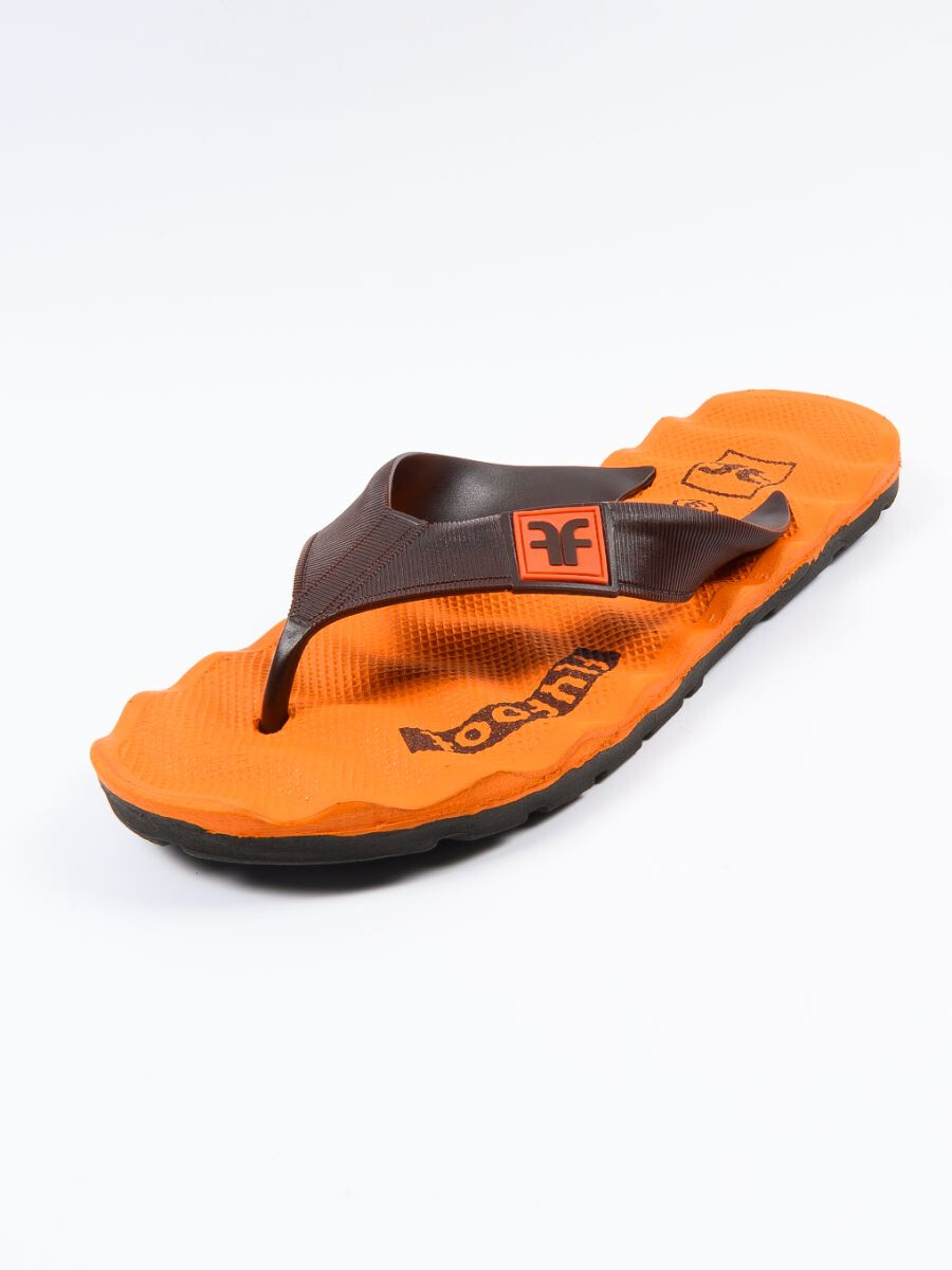 Orange Durable Flip-Flop For Men