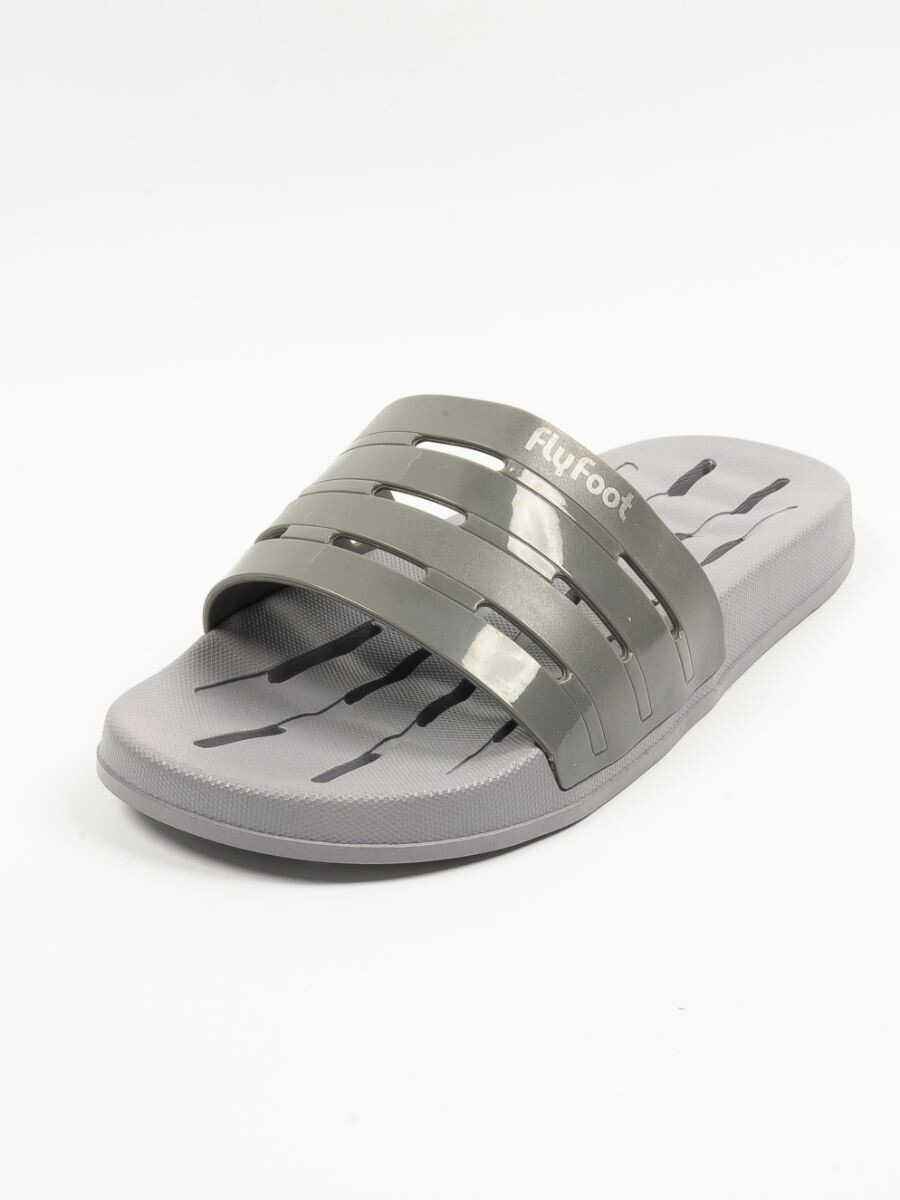 Grey Drainage Holes Quick Drying Bathroom Slippers