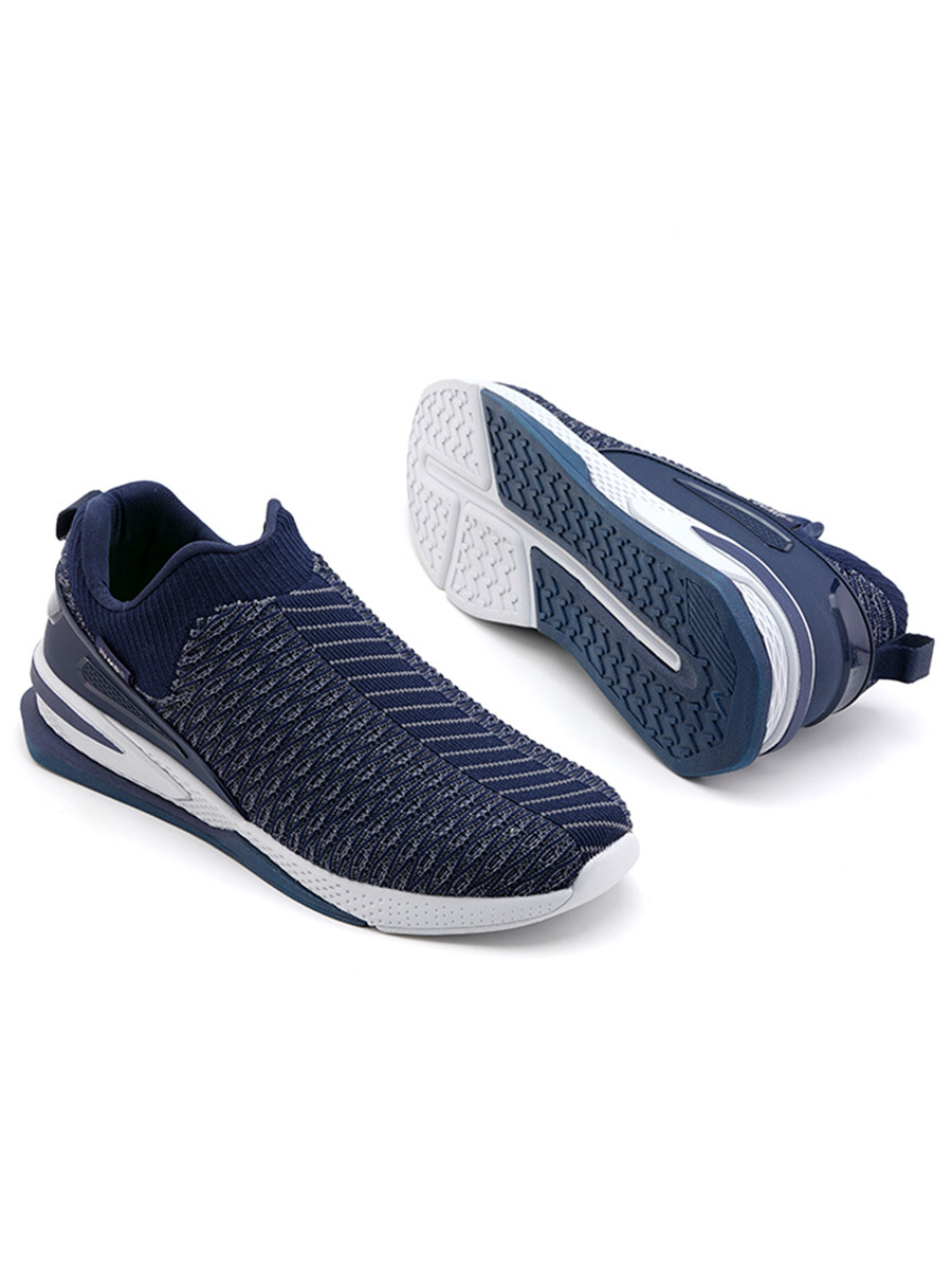 Men Navy Blue/ Light Grey Sports Lifestyle Shoes