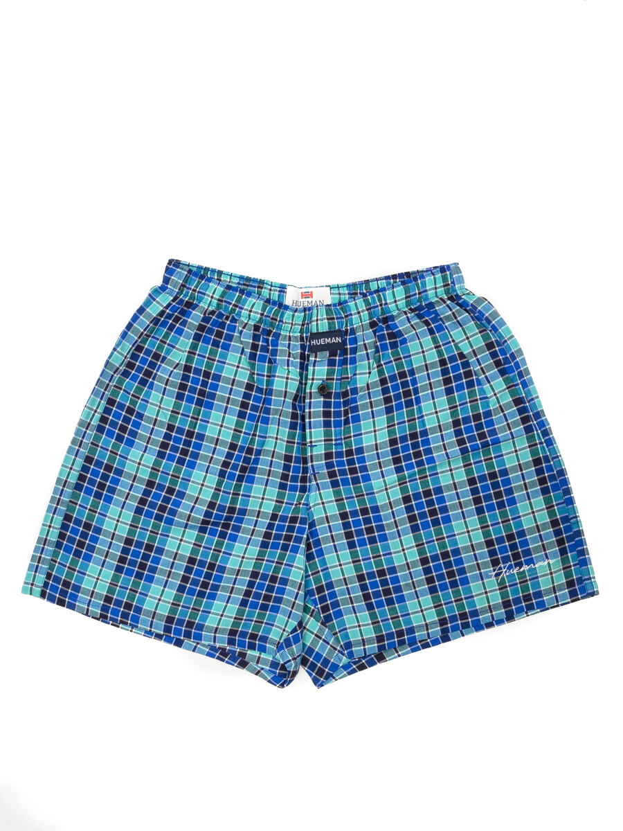 Buy Men’s blue/Charcoal checked boxer shorts Online – Pack of 2