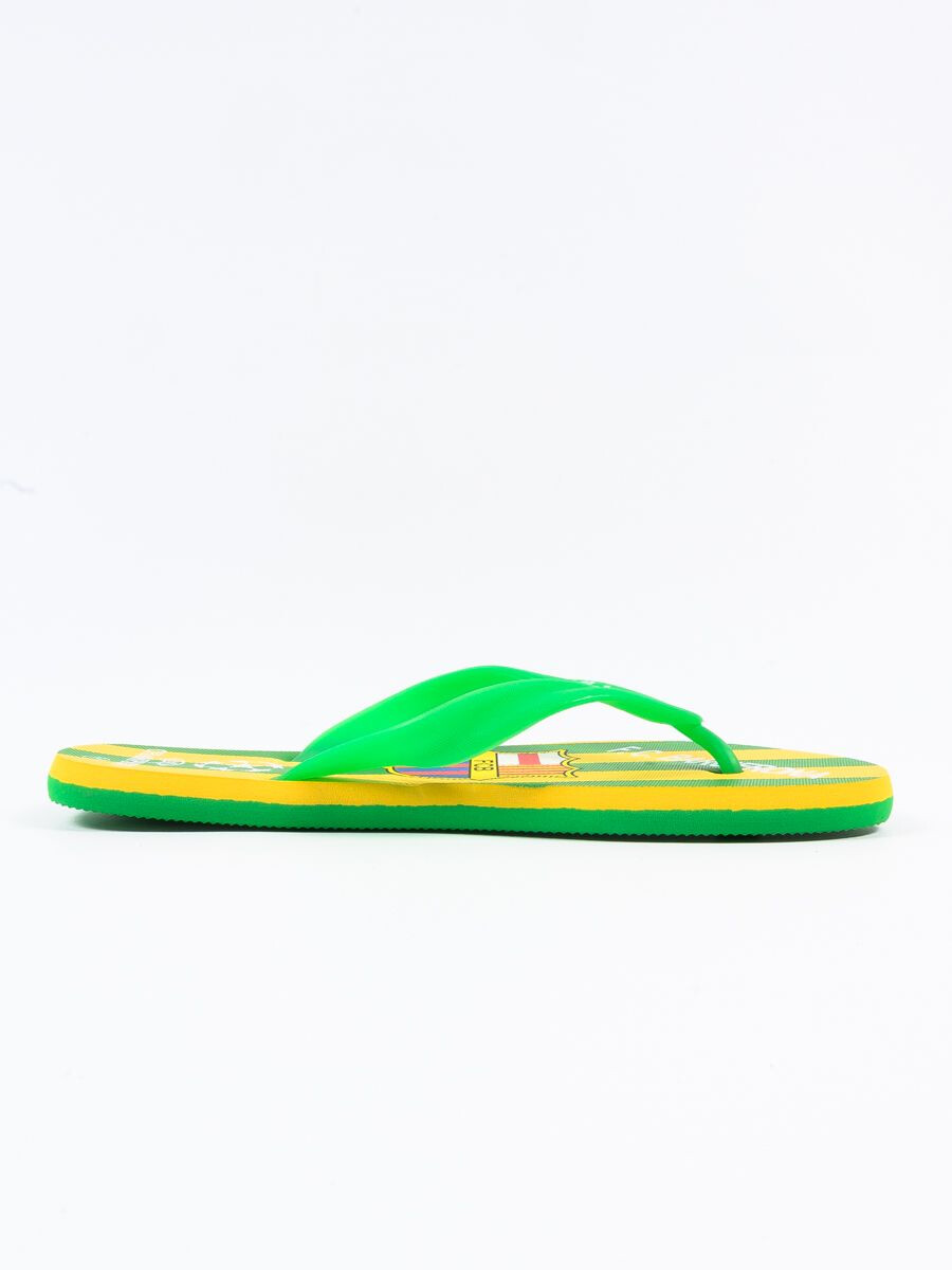 Buy X Touch Men Green & Yellow Comfort Flip Flop F-05210-GRN-YLW ...