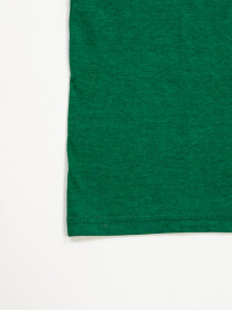 Big Boys' Navy Blue & Green Short Sleeve T-Shirt Crew Neck