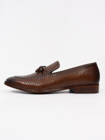Men's Genuine Leather Capri Tasseles Shoes