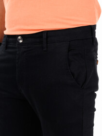 Men's Black Slim Fit Stretch Chino Pant