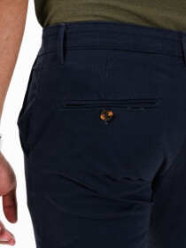 Men's Navy Blue Slim Fit Stretch Chino Pant