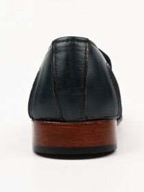 Premium & Classic Suede Leather Men's Navy Blue Shoes