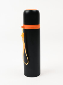 Black Leakproof  Insulated Stainless Steel Thermos Water Bottle Hot & Cold 