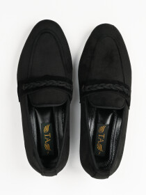 TA Premium & Classic Men's Suede Black Leather Shoes