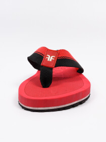 Red & Black Men Designed Flip-Flop