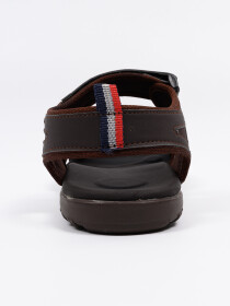 Men Brown Designed Sandal
