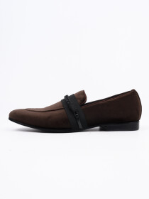 Men Brown Leather Loafers