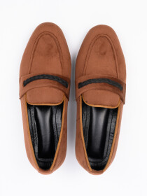 Men Brown Velvet Formal Shoes