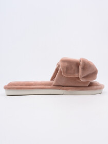 Women Pink Casual Bow-Knot Cozy Slippers