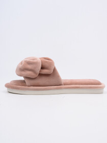 Women Pink Casual Bow-Knot Cozy Slippers