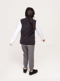 Little Girls' Black Vest Jacket