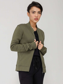 Women's Green Bomber Jacket